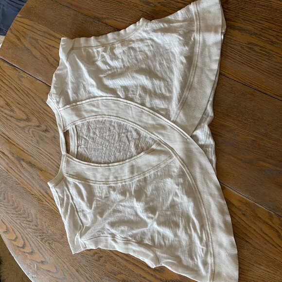 FREE PEOPLE  crop cotton poly top/open back panel/white/S - Picture 5 of 6